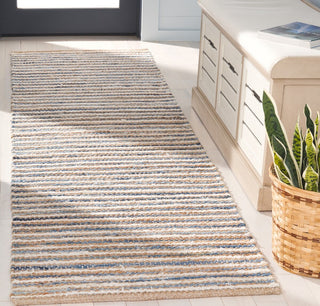 Safavieh Cape Cod CAP151M Natural / Blue Area Rug Room Scene Feature