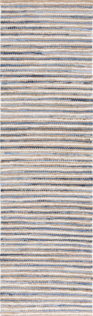 Safavieh Cape Cod CAP151M Natural / Blue Area Rug Runner