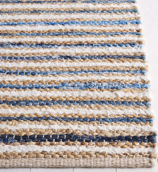 Safavieh Cape Cod CAP151M Natural / Blue Area Rug Detail