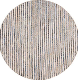 Safavieh Cape Cod CAP151M Natural / Blue Area Rug Round