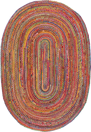 Safavieh Cape Cod CAP202A Red / Multi Area Rug Oval