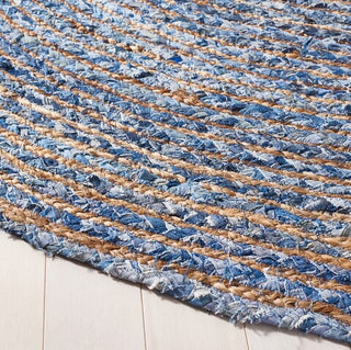 Safavieh Cape Cod CAP202M Blue / Natural Area Rug Detail