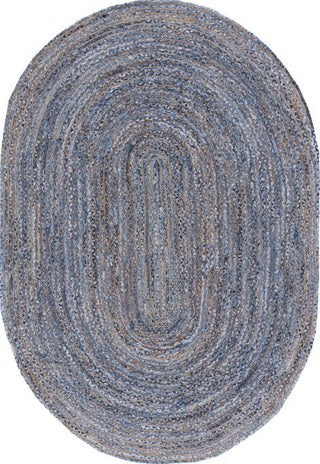 Safavieh Cape Cod CAP202M Blue / Natural Area Rug Oval