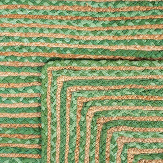 Safavieh Cape Cod CAP202Y Green / Natural Area Rug Backing