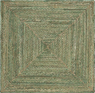 Safavieh Cape Cod CAP202Y Green / Natural Area Rug Square