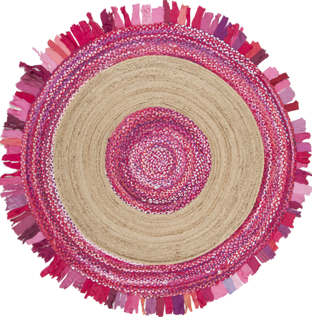 Safavieh Cape Cod CAP701U Pink / Natural Area Rug Main Image