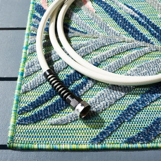 Safavieh Cabana CBN445Y Green / Rust Area Rug Detail