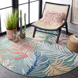 Safavieh Cabana CBN445Y Green / Rust Area Rug Room Scene