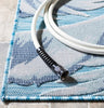 Safavieh Cabana CBN452J Aqua / Navy Area Rug Detail