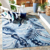 Safavieh Cabana CBN452J Aqua / Navy Area Rug Room Scene