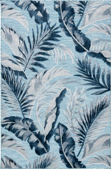 Safavieh Cabana CBN452J Aqua / Navy Area Rug main image