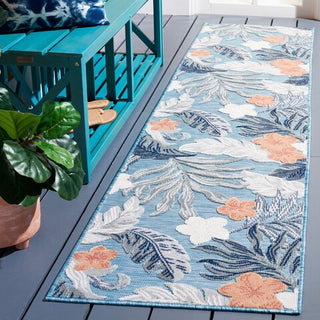 Safavieh Cabana CBN456M Blue / Grey Area Rug Room Scene Feature