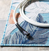 Safavieh Cabana CBN456M Blue / Grey Area Rug Detail