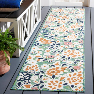 Safavieh Cabana CBN485N Green / Navy Area Rug Room Scene Feature