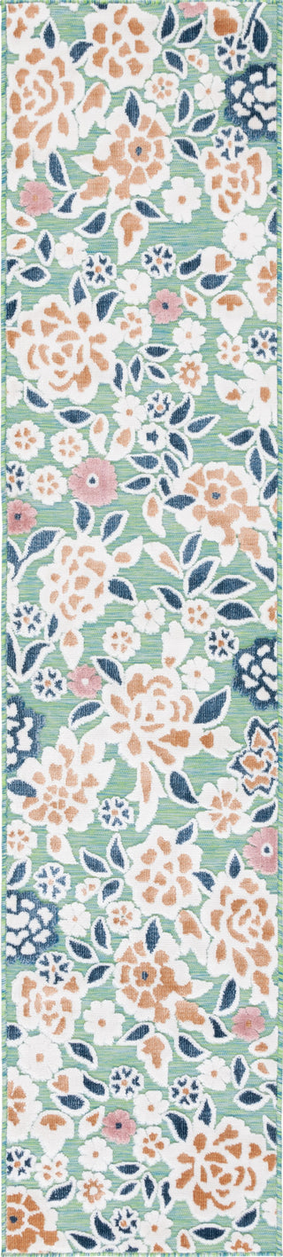 Safavieh Cabana CBN485N Green / Navy Area Rug Runner