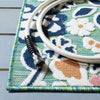 Safavieh Cabana CBN485N Green / Navy Area Rug Detail