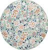 Safavieh Cabana CBN485N Green / Navy Area Rug Round