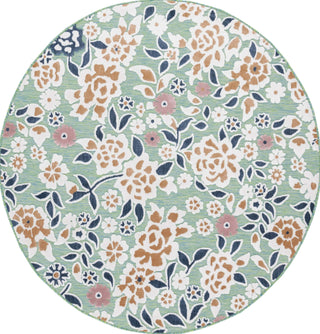 Safavieh Cabana CBN485N Green / Navy Area Rug Round