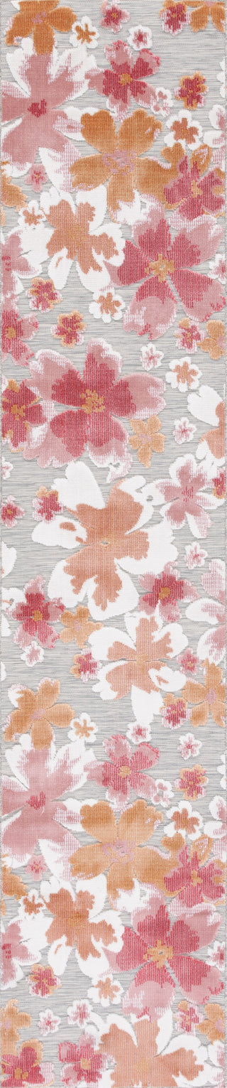 Safavieh Cabana CBN488U Grey / Rose Area Rug Runner