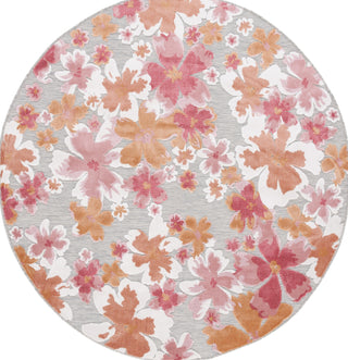 Safavieh Cabana CBN488U Grey / Rose Area Rug Round