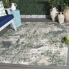 Safavieh Cabana CBN630Y Green / Ivory Area Rug Room Scene Feature