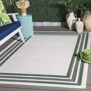 Safavieh Cabana CBN634A Ivory / Green Area Rug Room Scene Feature