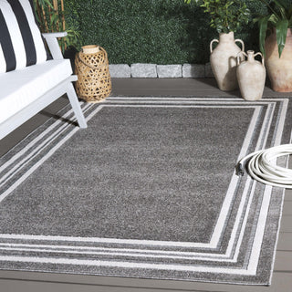 Safavieh Cabana CBN634F Grey / Ivory Area Rug Room Scene Feature