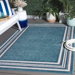 Safavieh Cabana CBN634K Turquoise / Ivory Area Rug Room Scene Feature