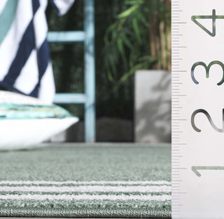 Safavieh Cabana CBN634Y Green / Ivory Area Rug Detail