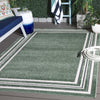 Safavieh Cabana CBN634Y Green / Ivory Area Rug Room Scene Feature