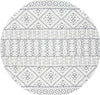 Safavieh Cabana CBN654A Ivory / Grey Area Rug Round