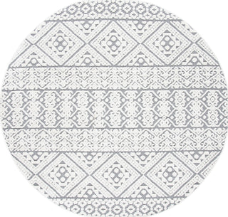 Safavieh Cabana CBN654A Ivory / Grey Area Rug Round