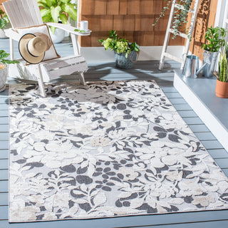 Safavieh Cabana CBN672A Ivory / Charcoal Area Rug Room Scene