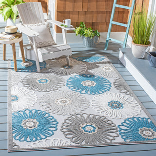 Safavieh Cabana CBN676B Beige / Blue Area Rug Room Scene