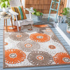 Safavieh Cabana CBN676C Beige / Orange Area Rug Room Scene Feature