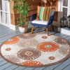 Safavieh Cabana CBN676C Beige / Orange Area Rug Room Scene