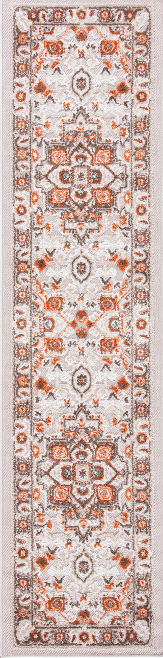 Safavieh Cabana CBN680B Beige / Orange Area Rug Runner