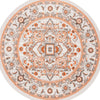 Safavieh Cabana CBN680B Beige / Orange Area Rug Round