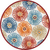 Safavieh Cabana CBN801A Creme / Red Area Rug Round