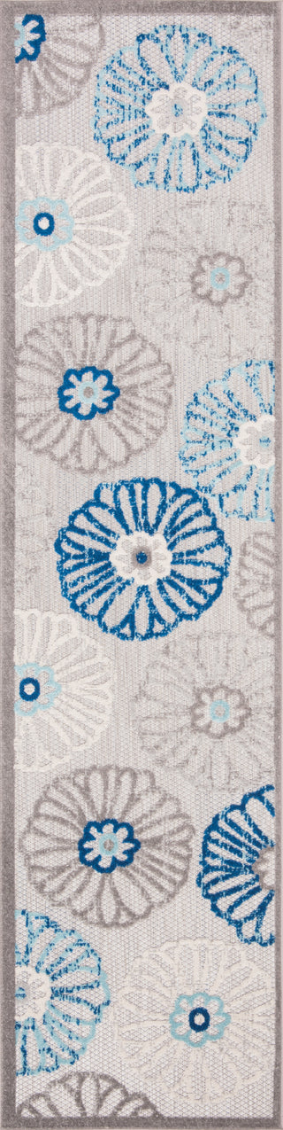 Safavieh Cabana CBN801F Grey / Blue Area Rug Runner