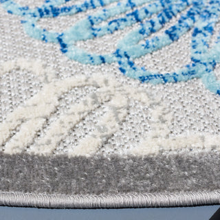 Safavieh Cabana CBN801F Grey / Blue Area Rug Detail