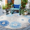 Safavieh Cabana CBN801F Grey / Blue Area Rug Room Scene