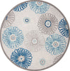 Safavieh Cabana CBN801F Grey / Blue Area Rug Round