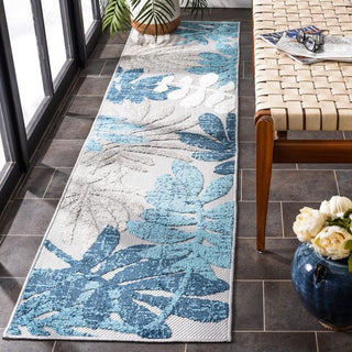 Safavieh Cabana CBN814F Grey / Blue Area Rug Room Scene Feature