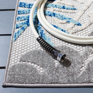 Safavieh Cabana CBN831F Grey / Blue Area Rug Detail