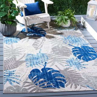 Safavieh Cabana CBN831F Grey / Blue Area Rug Room Scene