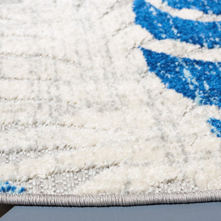 Safavieh Cabana CBN831F Grey / Blue Area Rug Detail