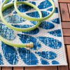 Safavieh Cabana CBN832F Grey / Blue Area Rug Detail