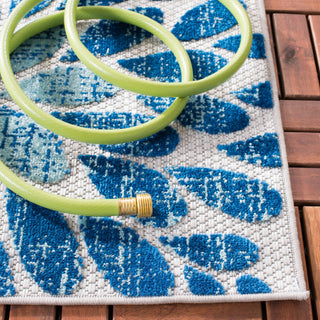 Safavieh Cabana CBN832F Grey / Blue Area Rug Detail