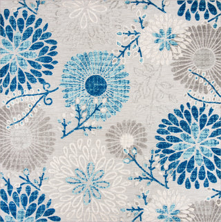 Safavieh Cabana CBN832F Grey / Blue Area Rug Square